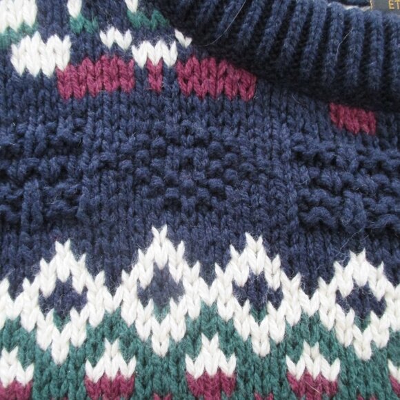 Eddie Bauer Men's Ski Sweater 100% Cotton Size L - Picture 8 of 10
